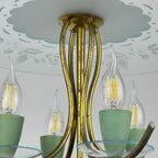 Vintage chandelier by Pietro Chiesa for Fontana Arte, Italy 1930s