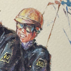 Limited edition lithograph 103/200 by Brioschi, Italy, 1970s