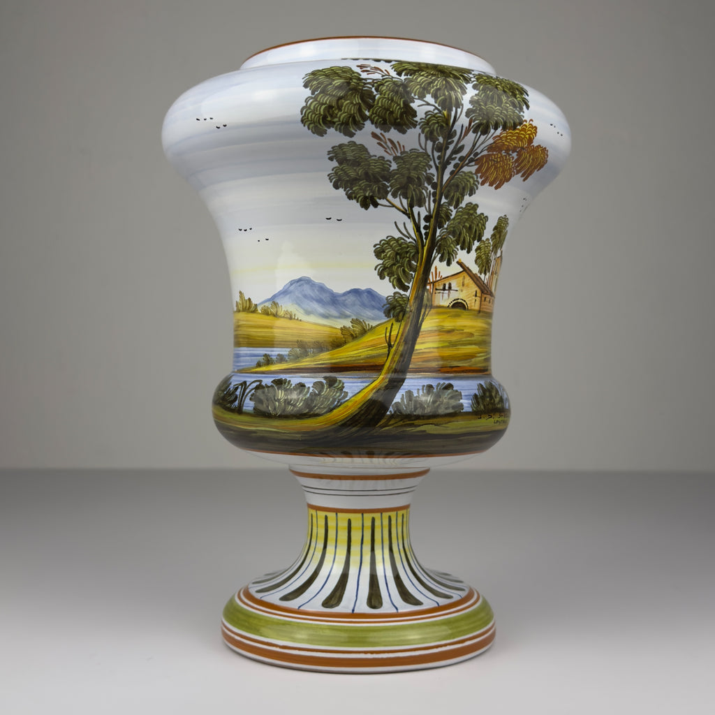 Vintage vase with lid by Lorenzo Di Stefano, Italy, late 20th Century