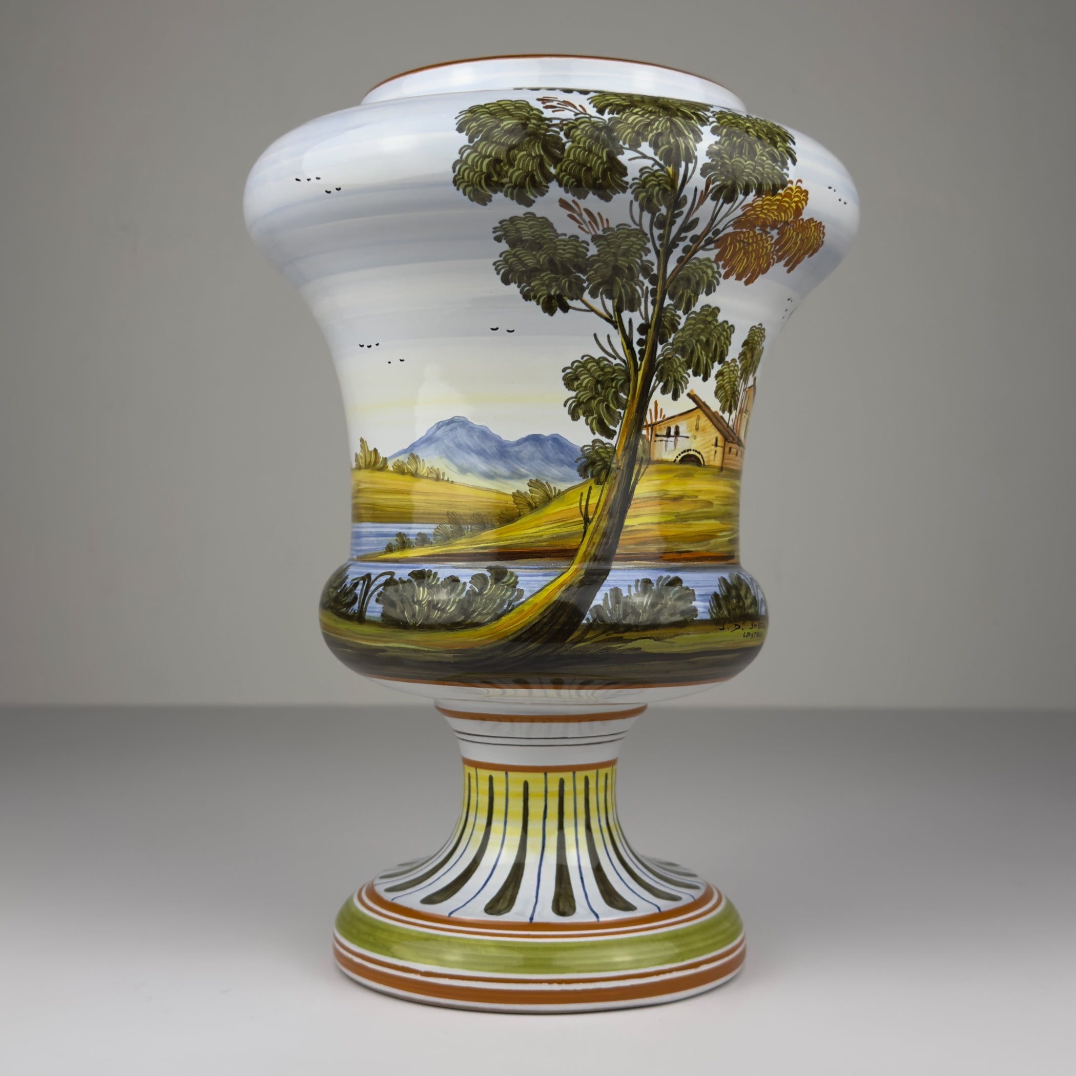 Vintage vase with lid by Lorenzo Di Stefano, Italy, late 20th Century
