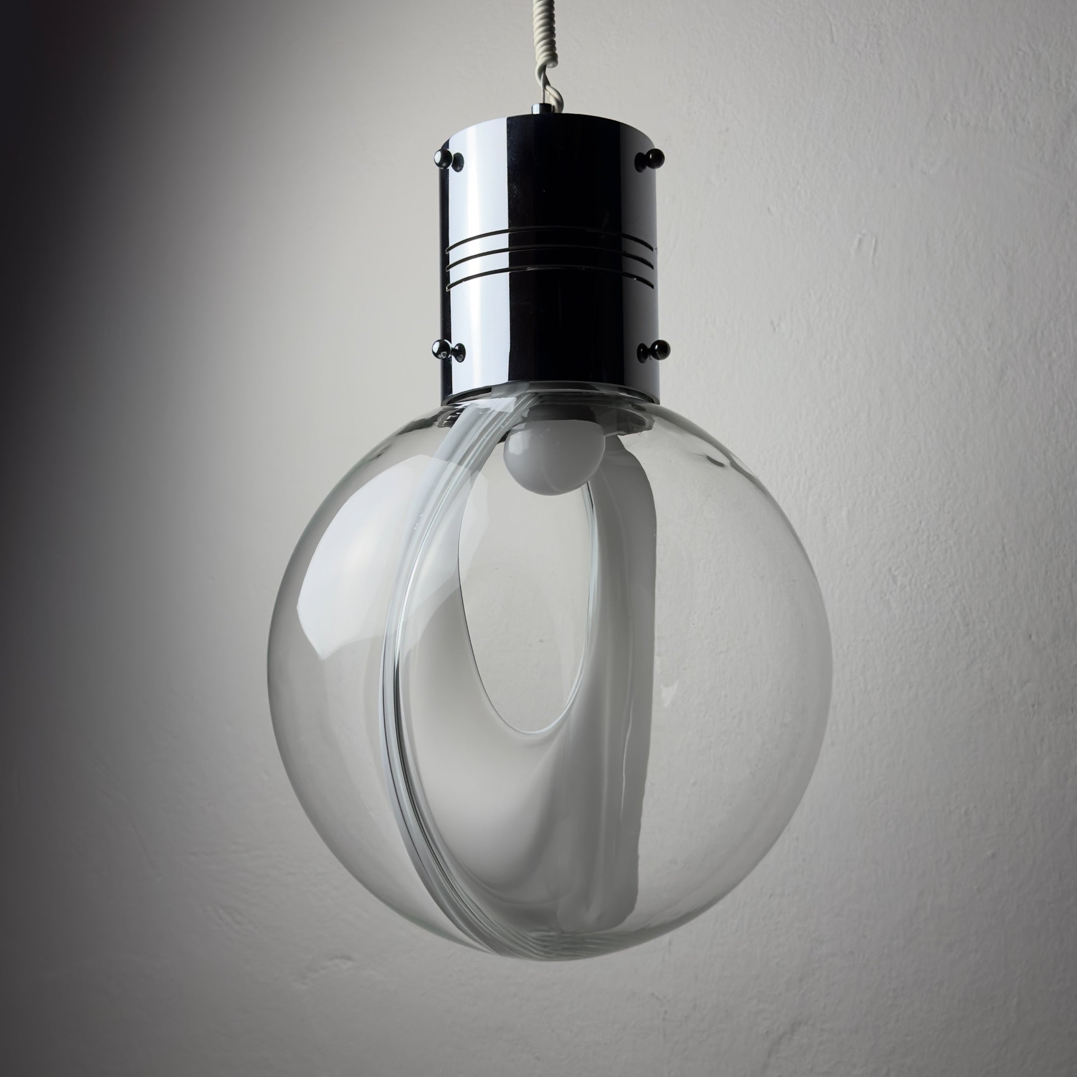Vintage pendant lamp Membrane by Toni Zuccheri for Venini, Italy 1960s