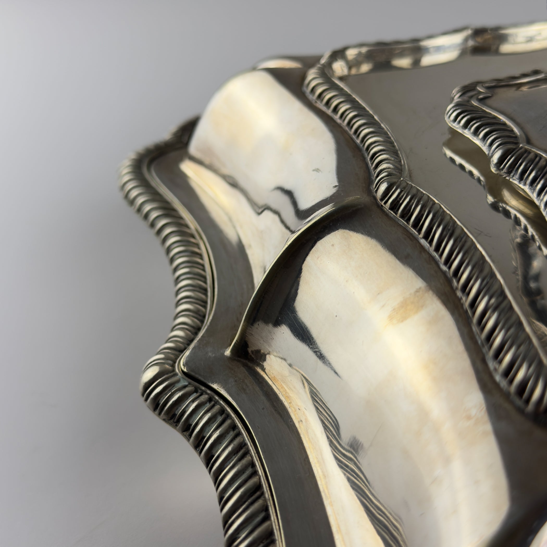Antique Silver Plated Sheffield Serving Dish And Cover, England, early 20th century