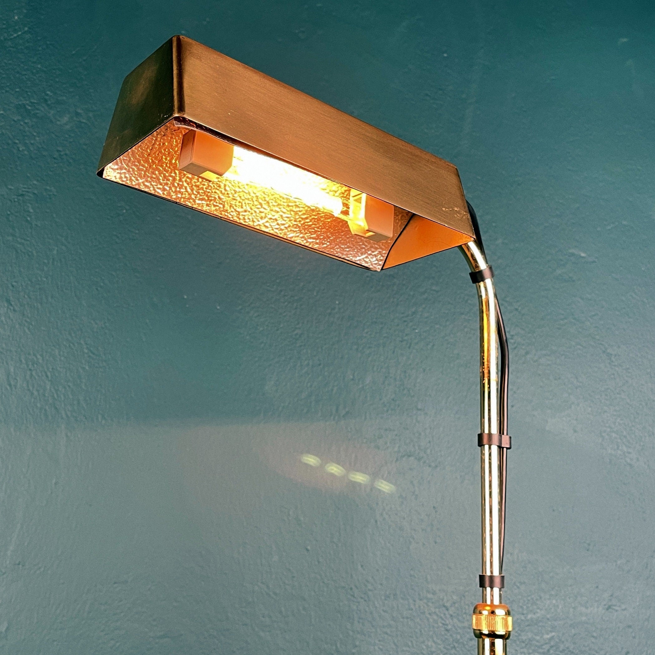 1970s Relux Milano Brass Floor Lamp: Mid-Century Modern Italian Lighting