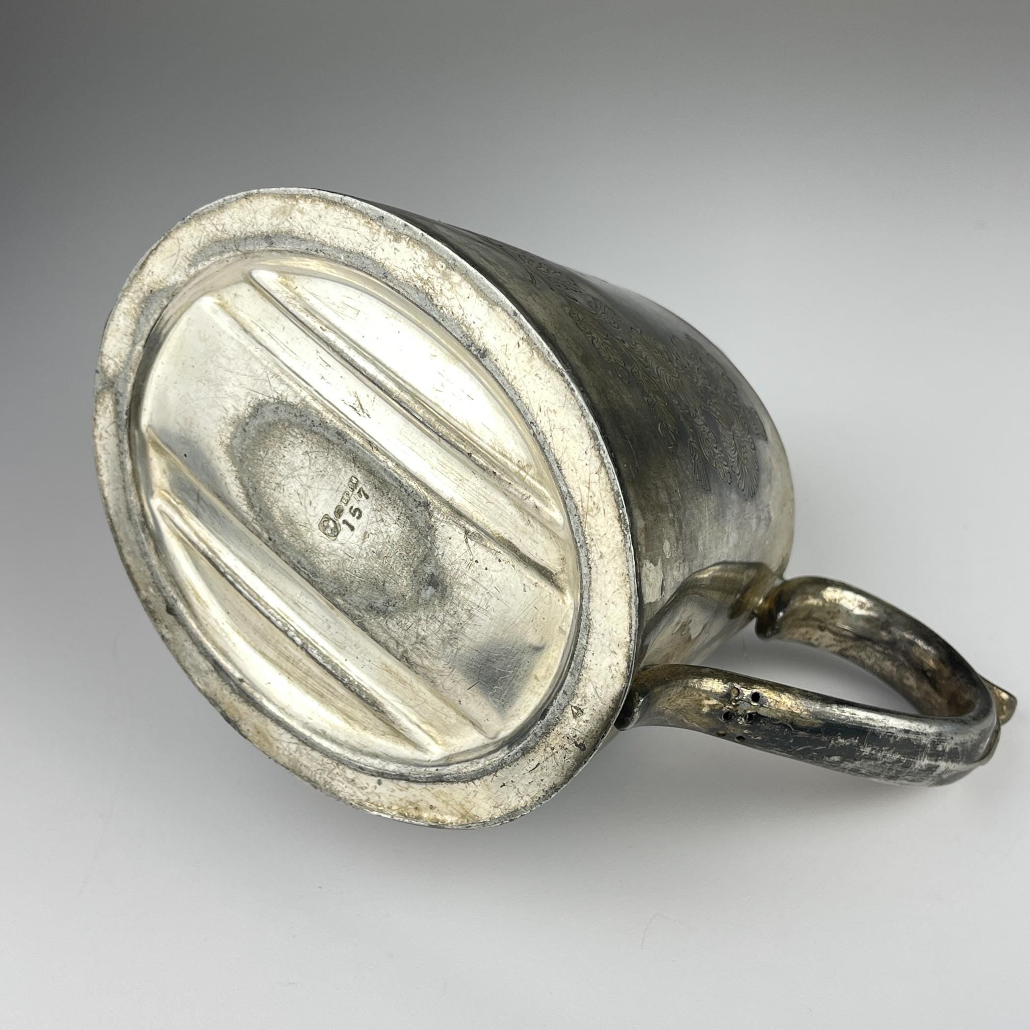 Antique silver plated teapot by Sheffield, England, 1890-1910s, Vintage home decor