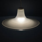 Mid-century large murano pendant lamp Italy 1970s Space age Retro lighting