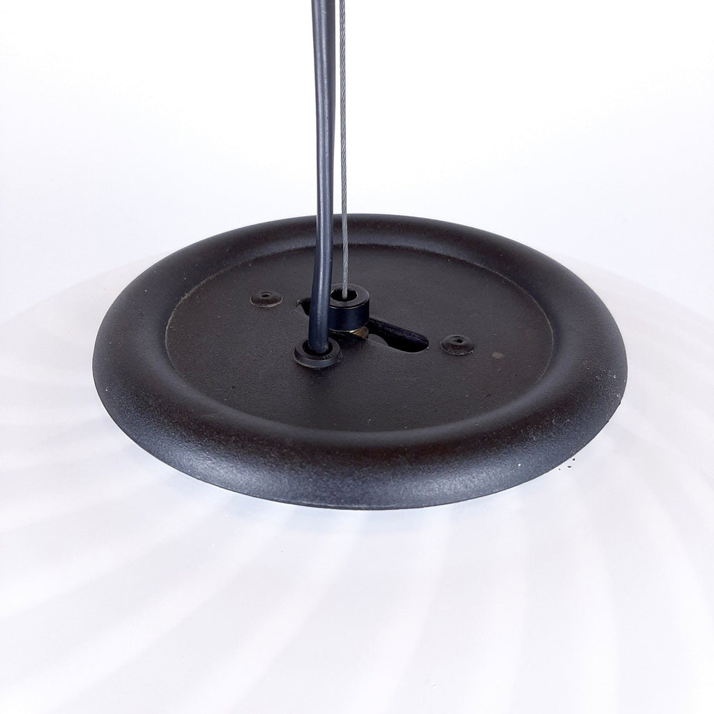 Murano pendant lamp White and Black, Italy 1980s