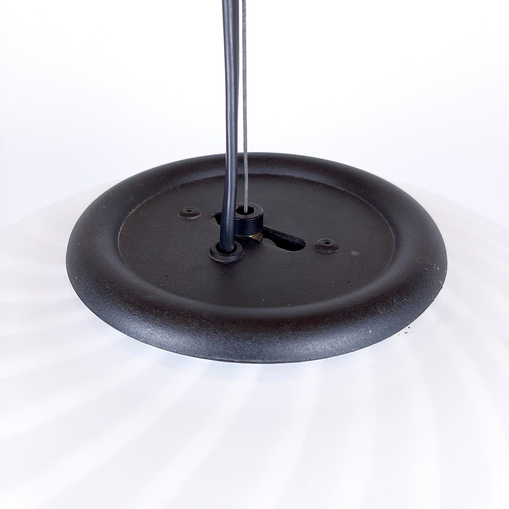 Murano pendant lamp White and Black, Italy 1980s