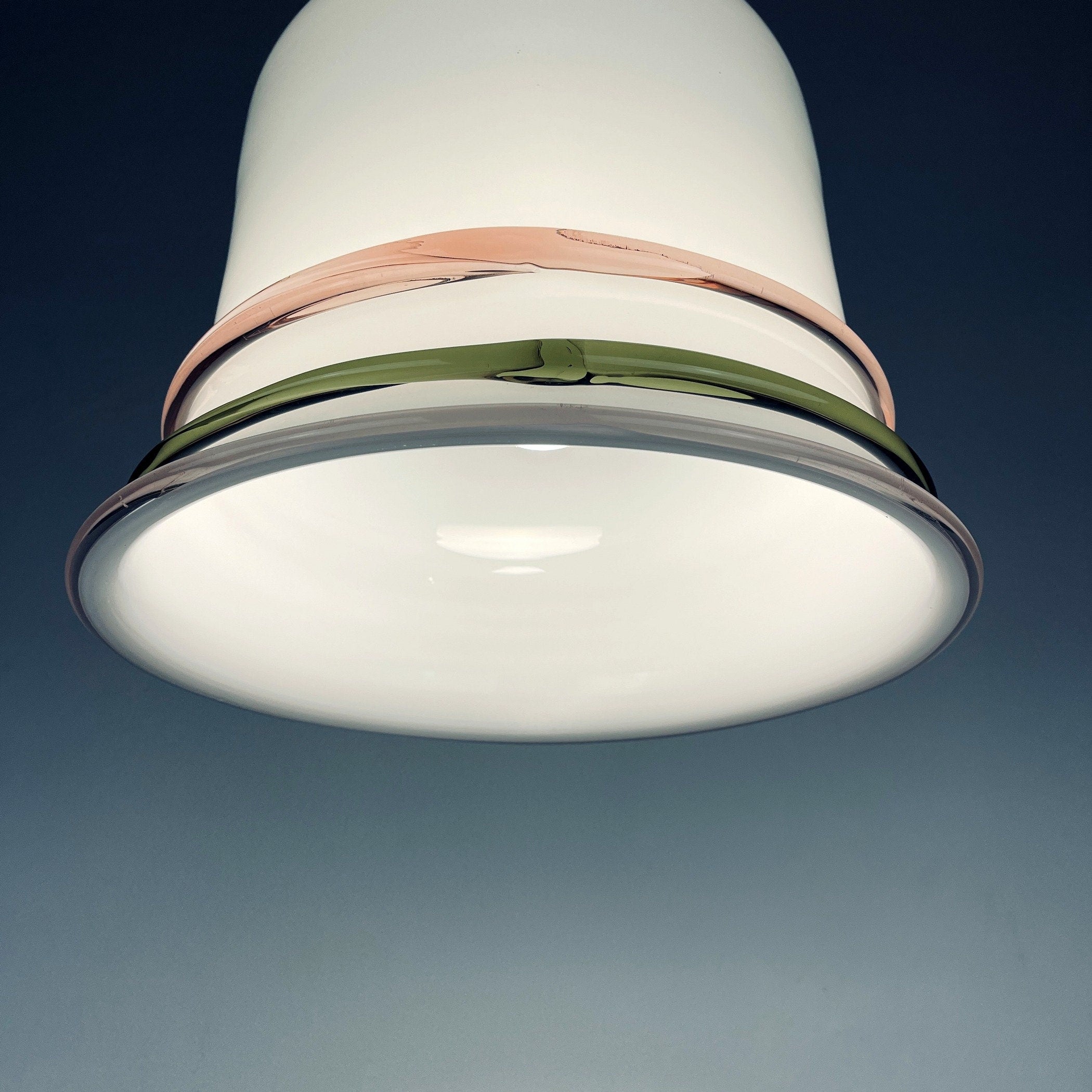 Vintage murano pendant lamp Italy 1970s Space age Retro lighting