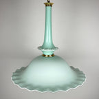 Vintage Murano glass pendant lamp by Venini, Italy 1970s, Mid-century Italian modern