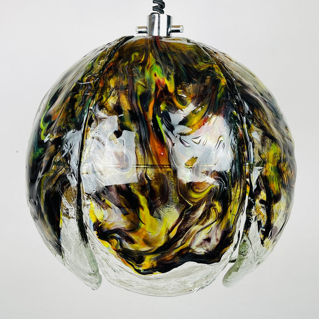 Vintage Murano Glass Chandelier by AVMazzega, Italy 1970s