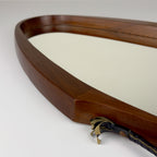 Mid-century Wall Mirror with Teak, Italy 1960s
