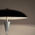 Grey industrial metal desk lamp Italy, 1960s
