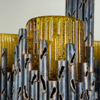 Brutalist chandelier by Marcello Fantoni, Fantoni Studio, Firenze, Italy 1960s