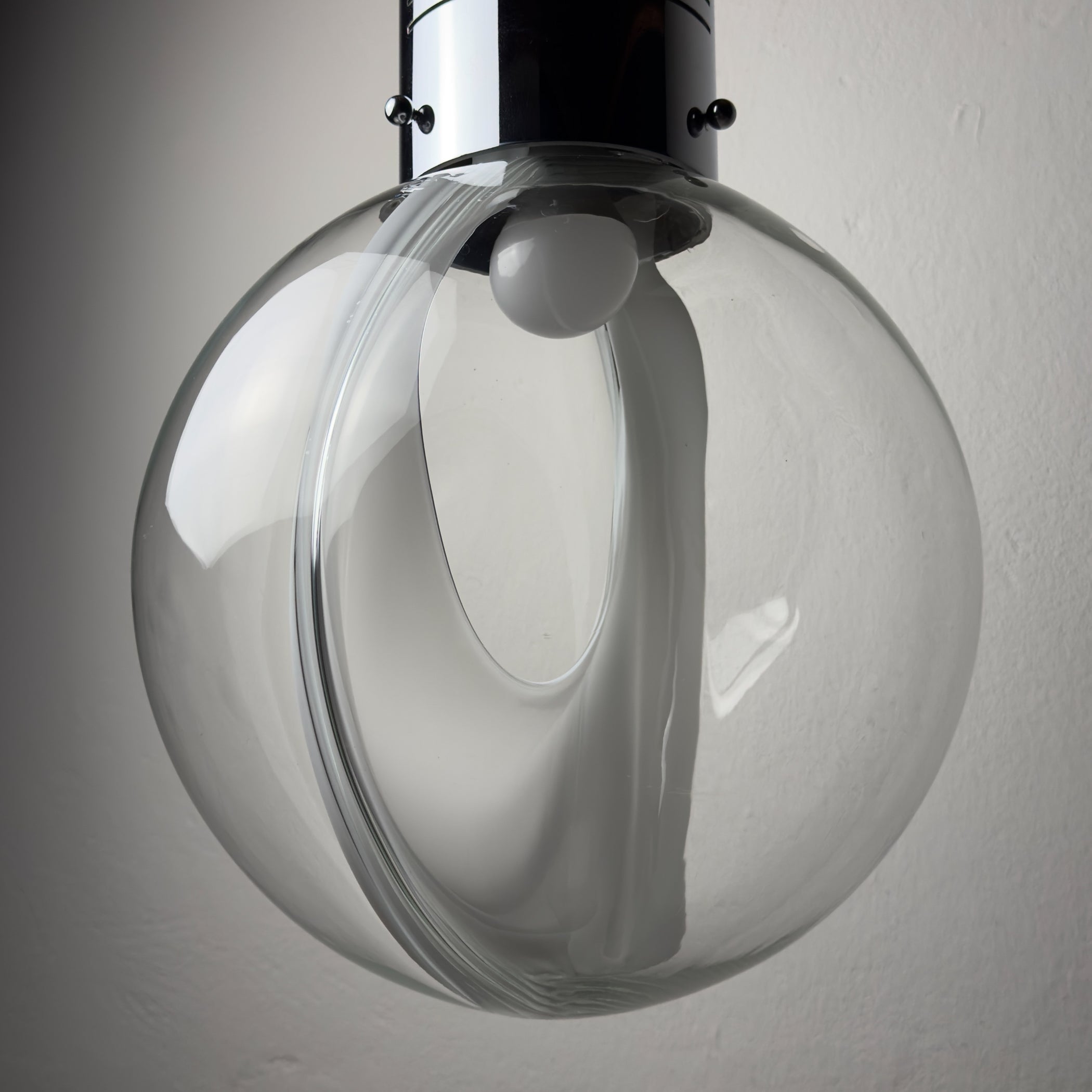 Vintage pendant lamp Membrane by Toni Zuccheri for Venini, Italy 1960s
