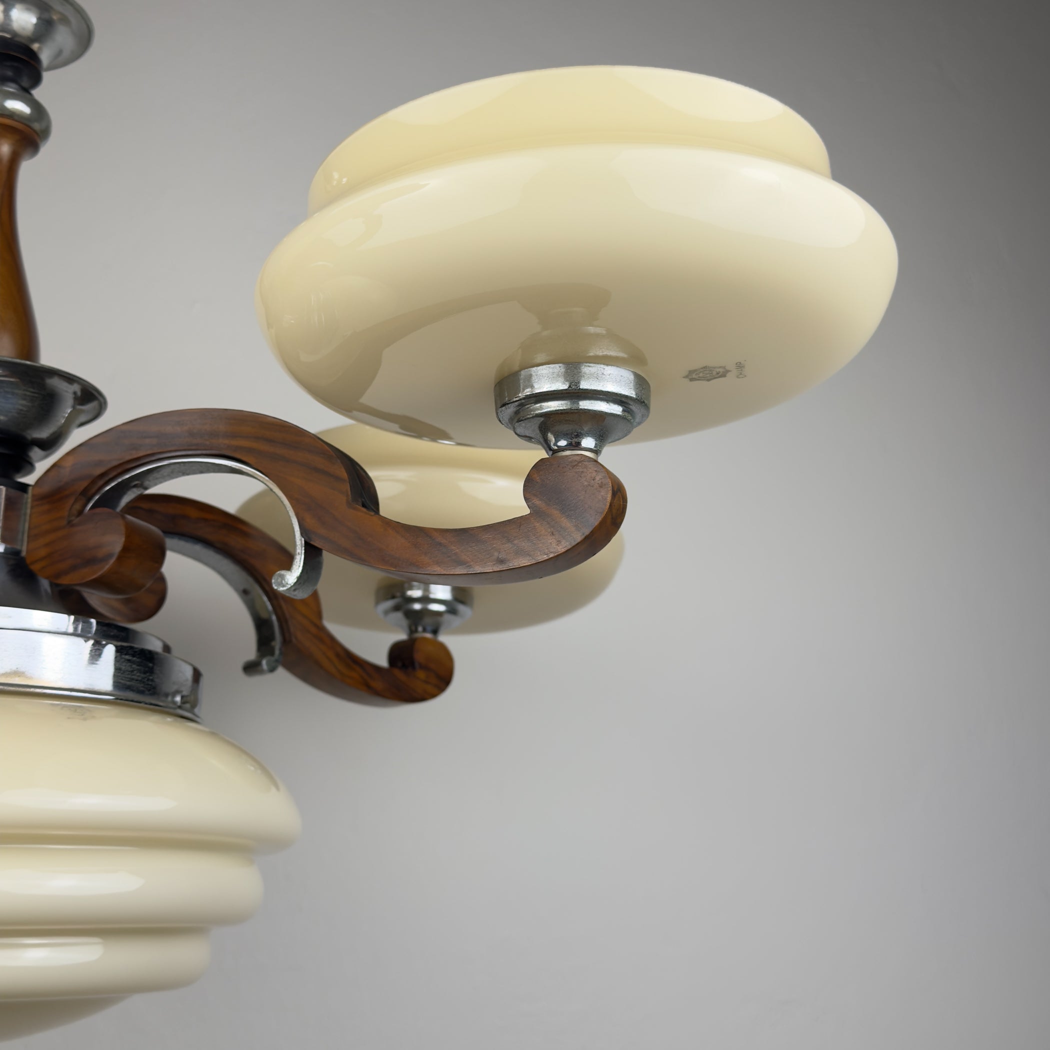 Art Deco Large Chandelier, Italy 1950s