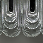 Vintage large crystal chandelier by Kaiser Leuchten, Germany 1960s