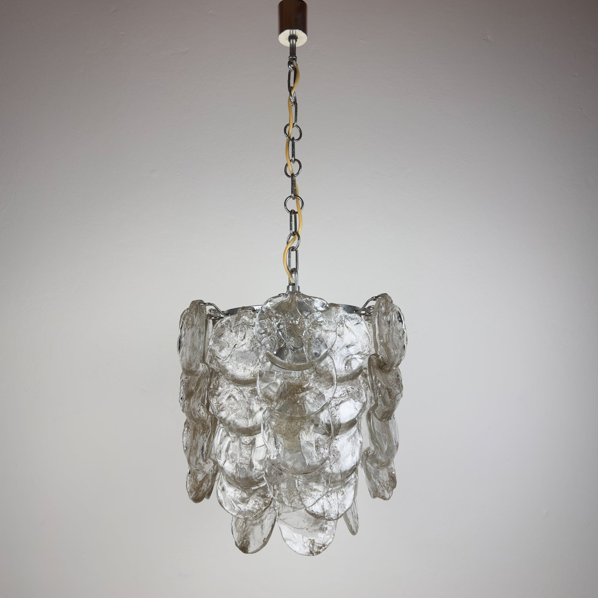 Vintage Murano chandelier by Mazzega, Italy 1970s