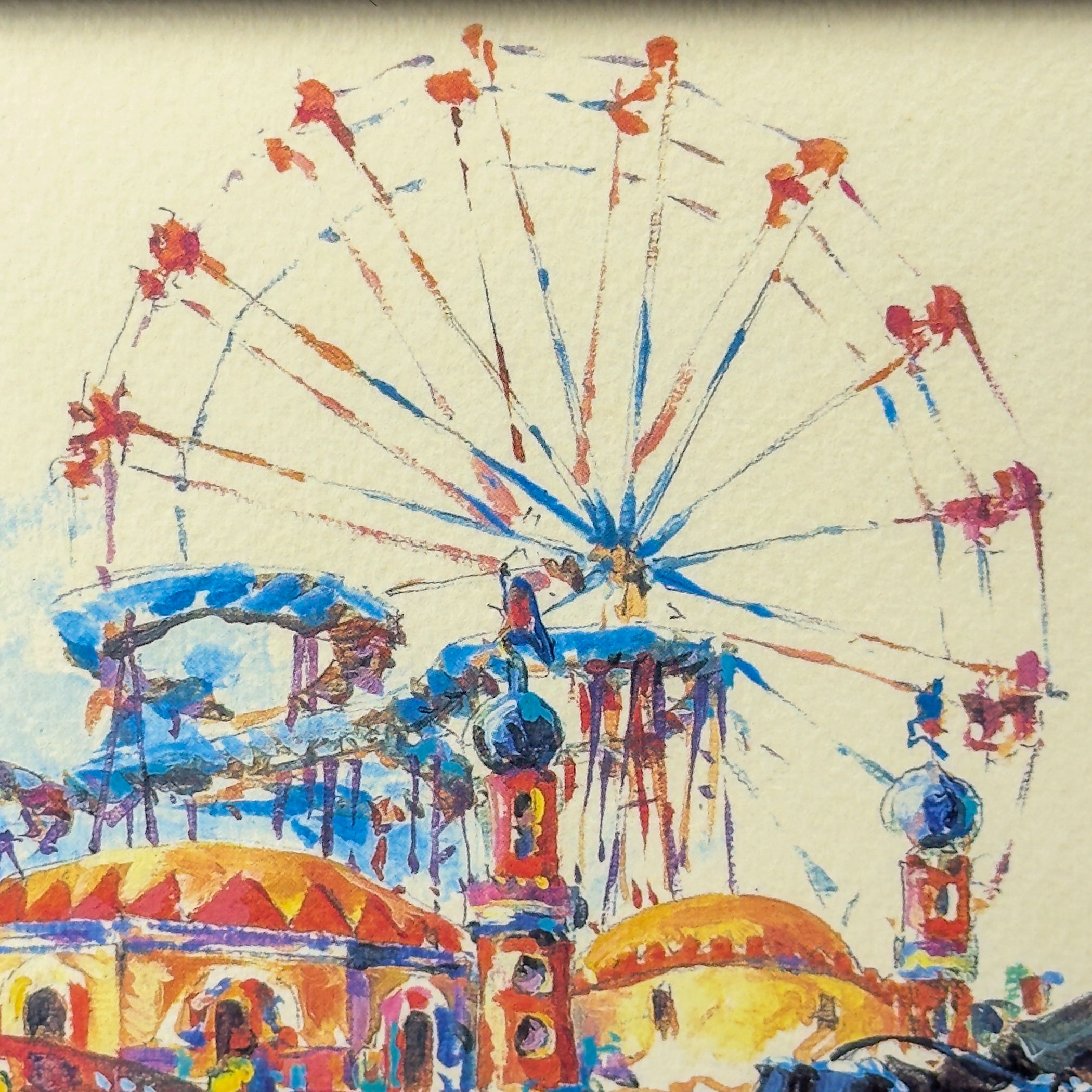 Limited edition lithograph 103/200 by Brioschi, Italy, 1970s