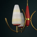 Mid-Century Stilnovo chandelier, Italy 1940-50s