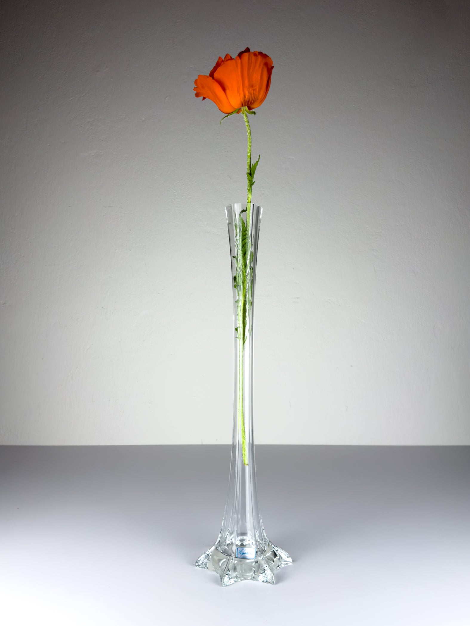 Large Crystal vase by Bohemia Crystalex, Czech Republic, 1990s