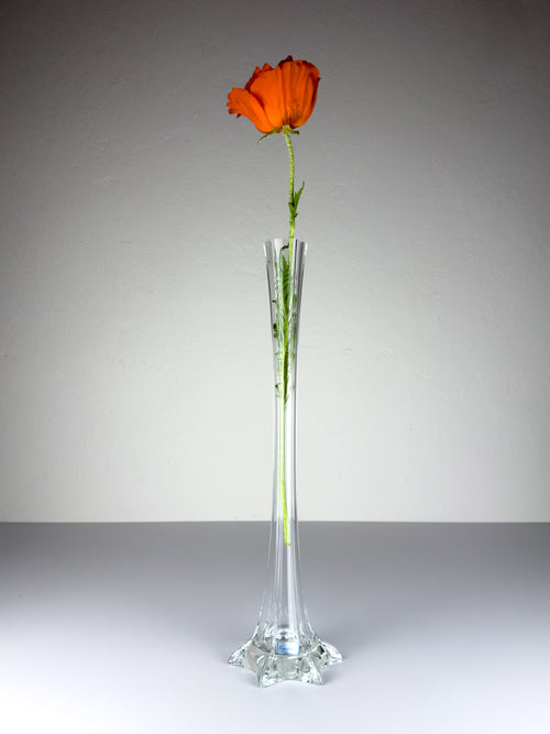 Large Crystal vase by Bohemia Crystalex, Czech Republic, 1990s
