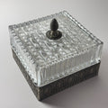 Vintage crystal ceiling lamp, Italy 1960s