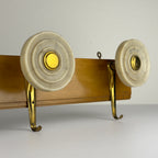 Vintage Art Deco brass & bakelite hanger, Italy 1950s