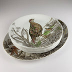 Vintage Johnson Brothers Game Birds Dinner Plates, Set of 7, England 1953-1976s