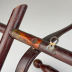 Antique Wooden Coat Rack, Italy 1930s