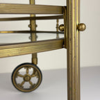 Vintage brass bar cart, France 1950s