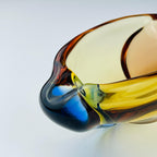 Vintage Bohemian ashtray Romana by Hana Machovska for Mstisov Glassworks, Czech, 1950-60s
