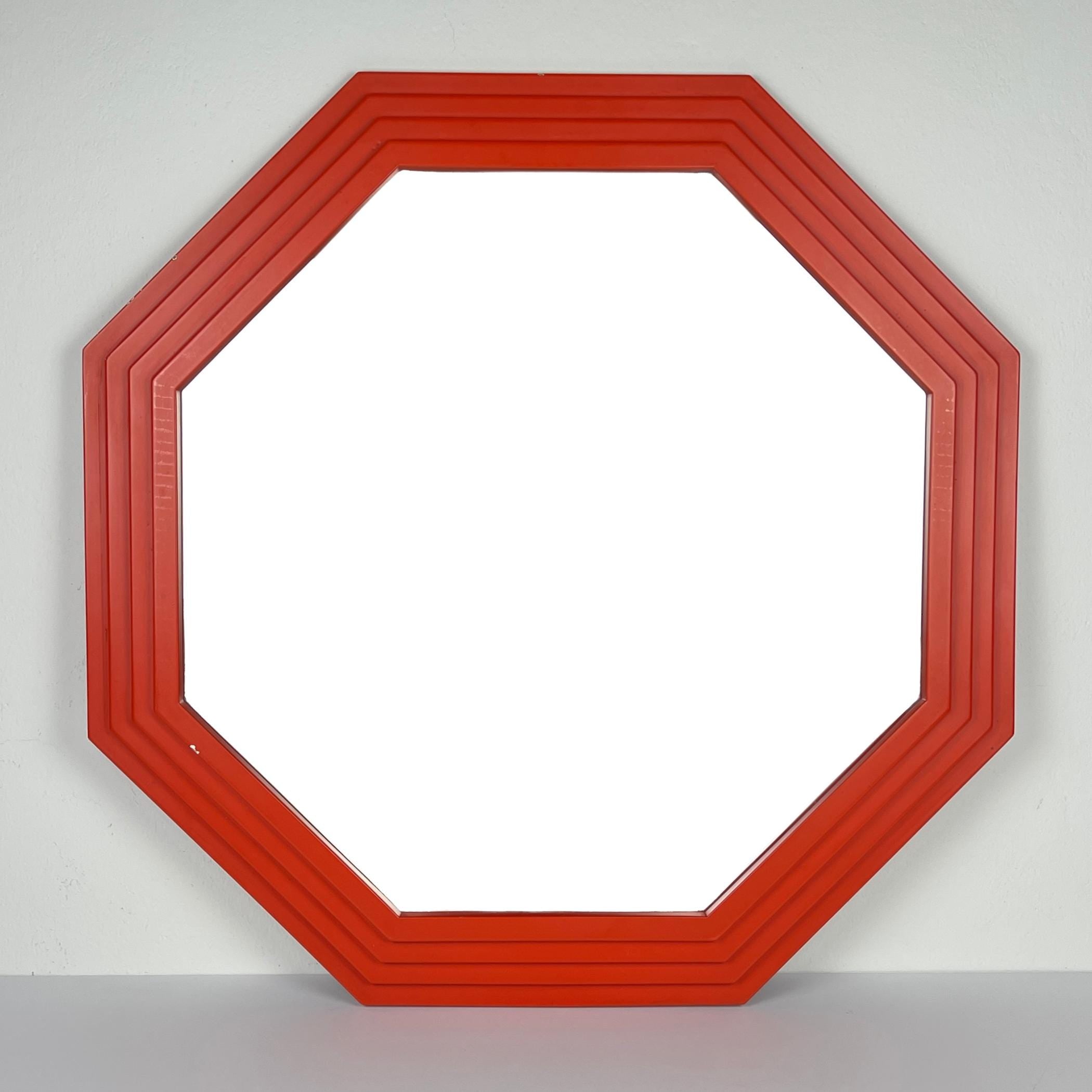 Large vintage wooden mirror Art Deco, Italy, 1960s, Vintage home decor