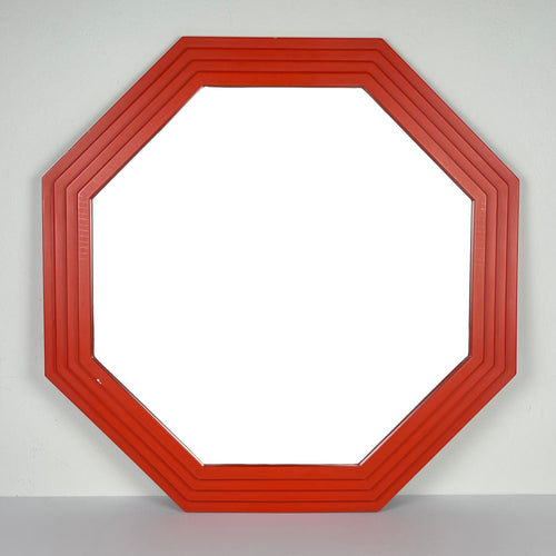 Large vintage wooden mirror Art Deco, Italy, 1960s, Vintage home decor