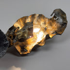 Original metal Brutalist wall lamp by Salvino Marsura, Italy 1970s