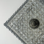 Vintage crystal ceiling lamp, Italy 1960s