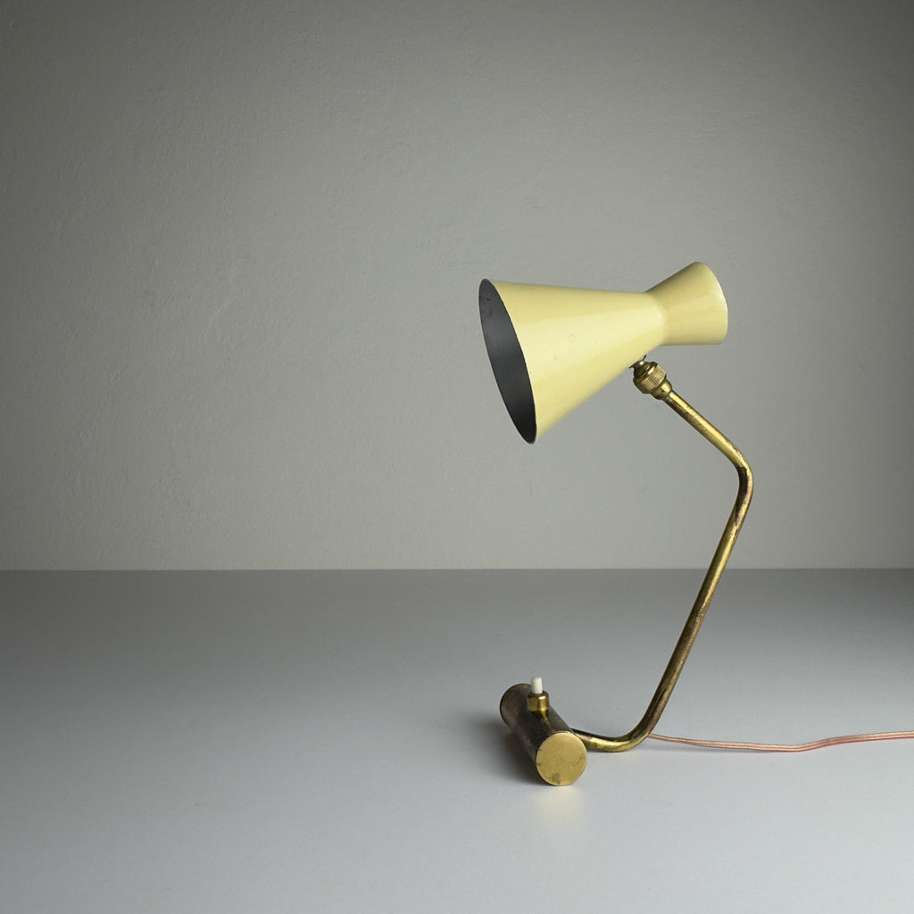 Vintage metal table lamp by Stilnovo, Italy 1950s