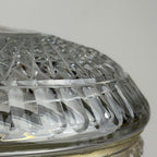 Antique glass bowl with bronze base, Italy 1920s