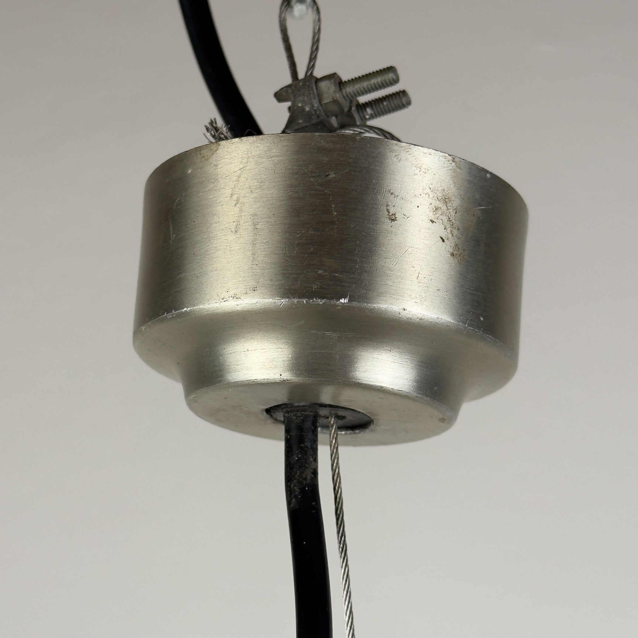 Vintage metal pendant lamp by Elio Martinelli for Martinelli Luce, Italy 1960s