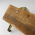 Vintage Art Deco brass & bakelite hanger, Italy 1950s