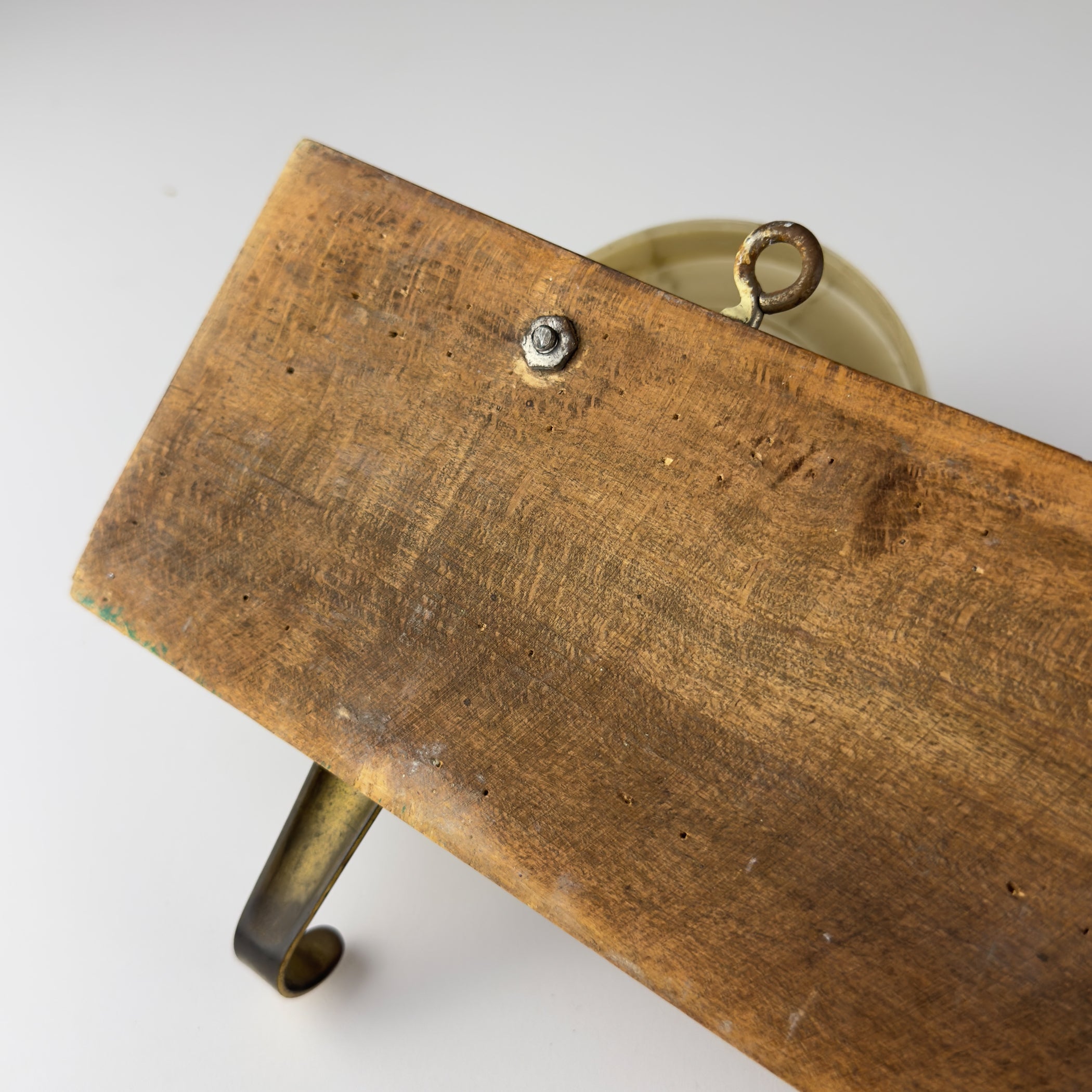 Vintage Art Deco brass & bakelite hanger, Italy 1950s