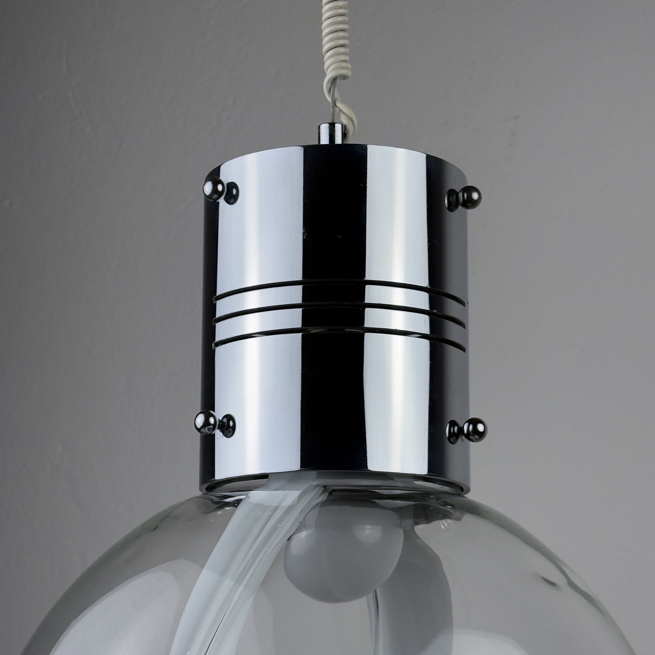 Vintage pendant lamp Membrane by Toni Zuccheri for Venini, Italy 1960s
