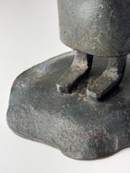 Vintage Brutalist sculpture "Monk With The Book" by Salvino Marsura, Italy 1970s