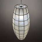Vintage Capiz Shell Pendant Lamp, Italy 1960s