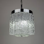 Vintage murano glass chandelier Tronchi by Toni Zuccheri for Venini, Italy 1960s