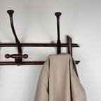 Antique Wooden Coat Rack, Italy 1930s