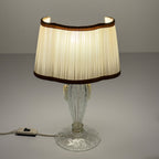 Original Murano glass table lamp by Barovier and Toso, Italy 1980s