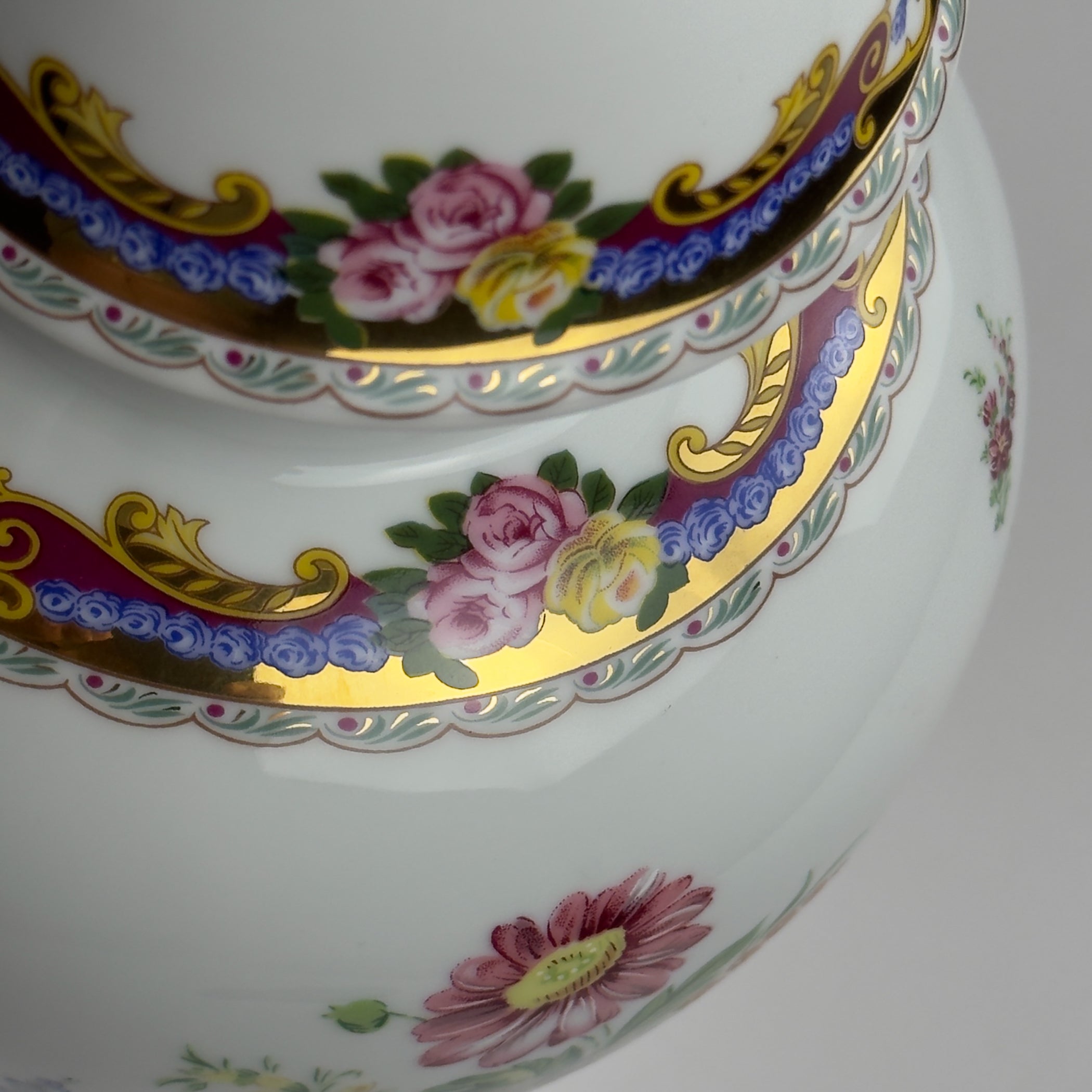 Vintage porcelain ginger jar by Limoges, France, 1970s