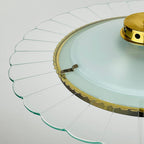 Vintage Fontana Arte Disk Chandelier by Pietro Chiesa, 1940s Italian Lighting