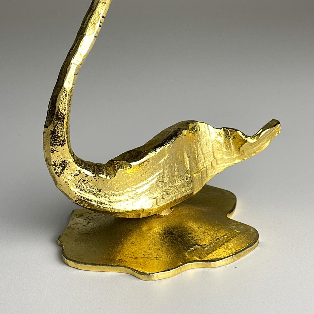 Vintage metal sculpture Bird by Salvino Marsura, Italy 1970s, Mid-century Modern