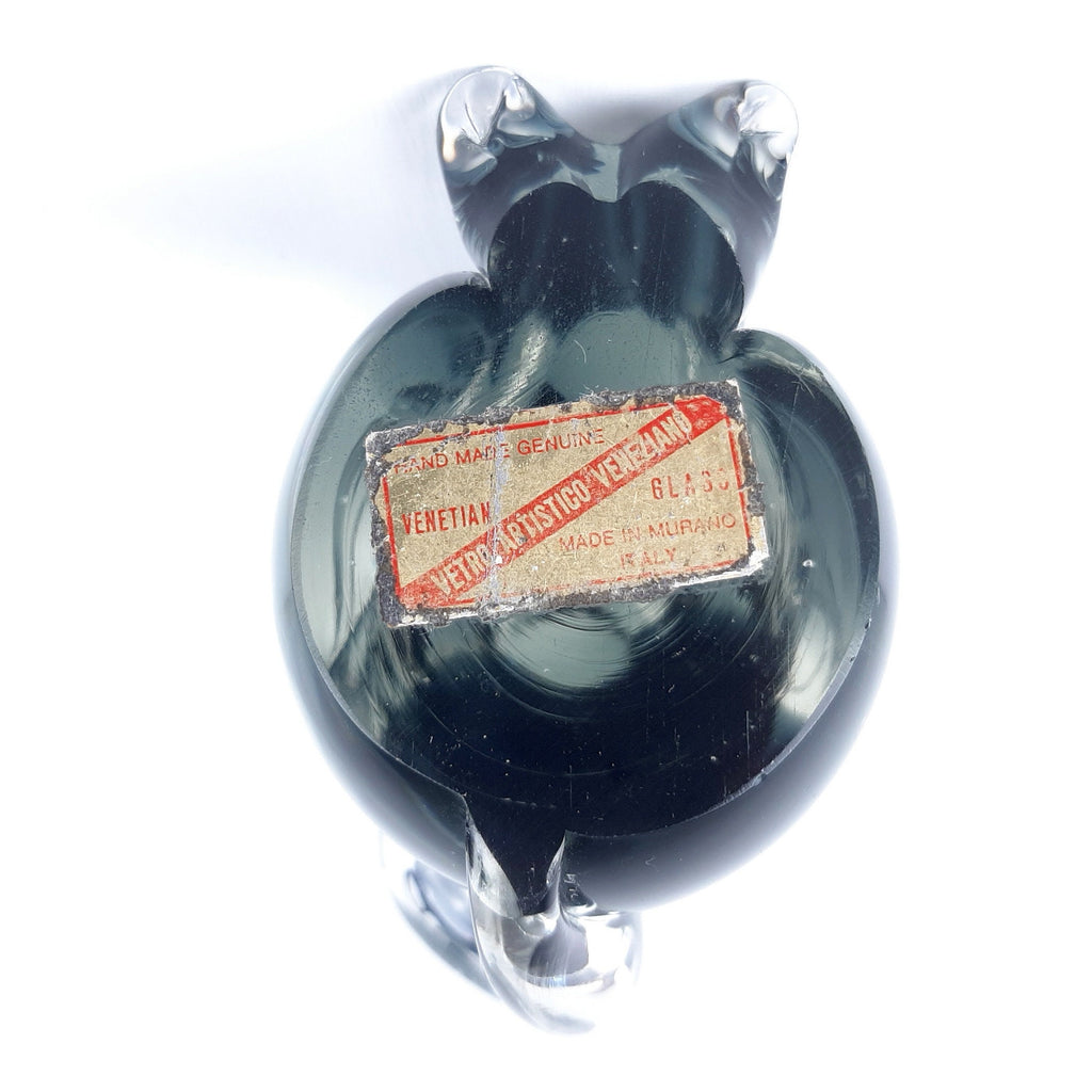 Vintage Murano Glass Dog Sculpture: Vetro Artistico Veneziano, 1960s